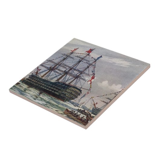 HMSクイーン戦艦1839 タイル (側面)