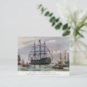 HMSクイーン戦艦1839 ポストカード (スタンド正面)