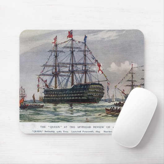 HMSクイーン戦艦1839 マウスパッド (マウス)