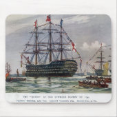 HMSクイーン戦艦1839 マウスパッド (正面)
