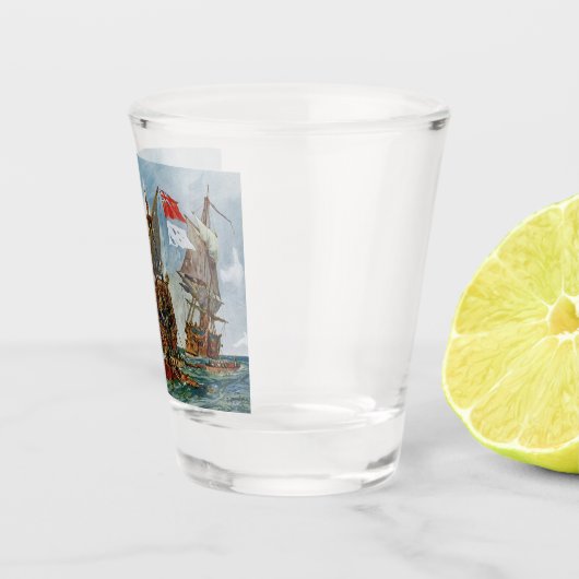 HMSノッチンガムと戦艦火星1703 ショットグラス (右)