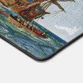 HMSノッチンガムと戦艦火星1703 デスクマット (コーナー)