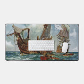 HMSノッチンガムと戦艦火星1703 デスクマット (キーボード&マウス)