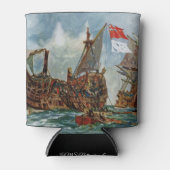 HMSノッチンガムと戦艦火星1703 缶クーラー (正面)