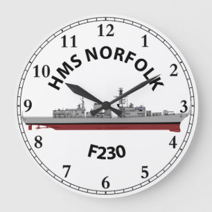 HMSノーフォーク – タイプ23大時計 ラージ壁時計