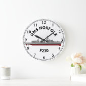 HMSノーフォーク – タイプ23大時計 ラージ壁時計 (ホーム)