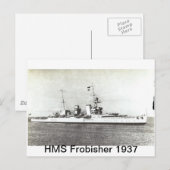 HMSフロビシャー ポストカード (正面/裏面)