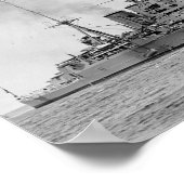 HMSフード – ヴィンテージ航海の大隊 ポスター (角)