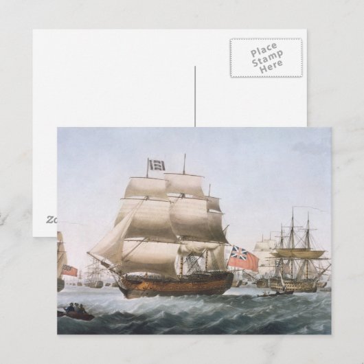 HMS勝利、1806年 ポストカード (正面/裏面)