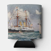 HMS柔軟性のない鉄装戦艦1876 缶クーラー (裏面)