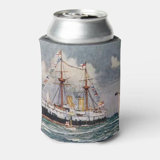 HMS柔軟性のない鉄装戦艦1876 缶クーラー (缶裏面)