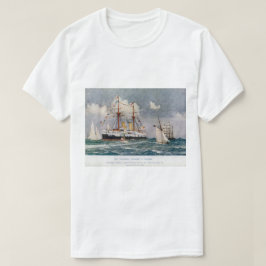 HMS柔軟性のない鉄装戦艦1876 Tシャツ