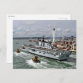 HMS高名ヴィンテージ航海の航空母艦 ポストカード (正面/裏面)