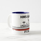 HMS Ajax、Orig設定 ツートーンマグカップ (正面左)