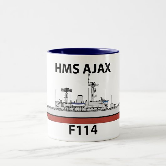 HMS Ajax、Orig設定 ツートーンマグカップ (中央)