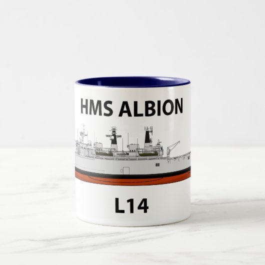 HMS Albion、orig設定、 ツートーンマグカップ (中央)