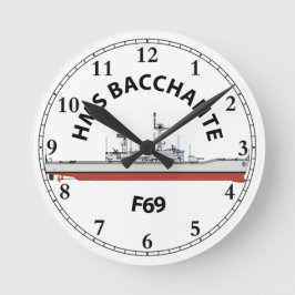 HMS BACCHANTE - F69 - LEANDER ORIG ラウンド壁時計
