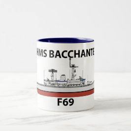 HMS Bacchante、orig config ツートーンマグカップ