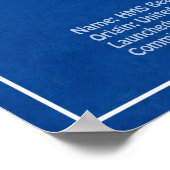 HMS Beagle Tall Ship - Ship Blueprint ABD ポスター (角)