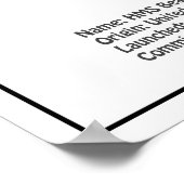 HMS Beagle Tall Ship - Ship Blueprint BD ポスター (角)