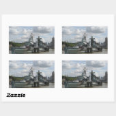 HMS Belfastステッカー 長方形シール (シート)