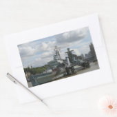 HMS Belfastステッカー 長方形シール (封筒)