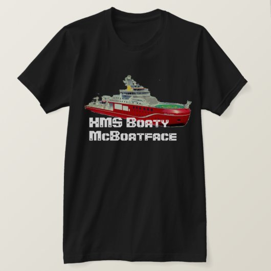 HMS Boaty McBoatface Tシャツ (デザイン正面)
