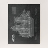 HMS Bounty – 船舶設計図PD ジグソーパズル (縦)