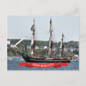 HMS Bounty Tall船 ポストカード (正面)