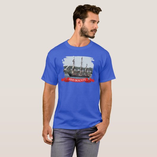 HMS Bounty Tall Ship写真Tシャツ Tシャツ (正面フル)