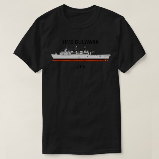 HMS BULWARK L15 Tシャツ (デザイン正面)