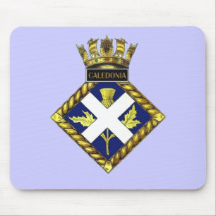 HMS Caledoniaのバッジ マウスパッド