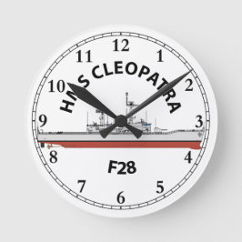 HMS CLEOPATRA - F28 - LEANDER ORIG ラウンド壁時計