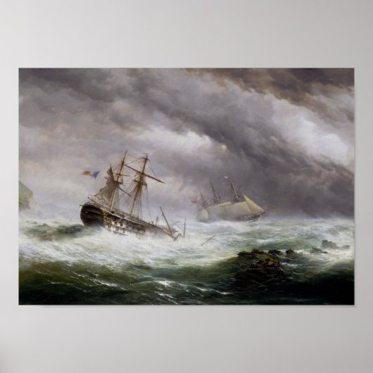 HMS Endymionは2デッカーフランスのヴィンテージの救助活動 ポスター (正面)