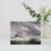 HMS Endymionは2階のフランスのヴィンテージを救う ポストカード (スタンド正面)