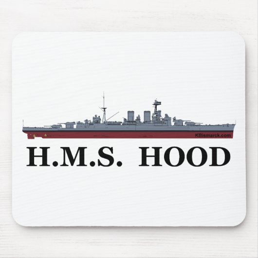 HMS Hood マウスパッド (正面)