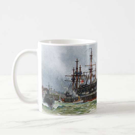 HMS Implacable 74門3等戦列艦 コーヒーマグカップ (左)