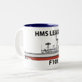 HMS Leander, orig config, ツートーンマグカップ (正面左)