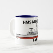 HMS Minerva、orig config、 ツートーンマグカップ (正面左)