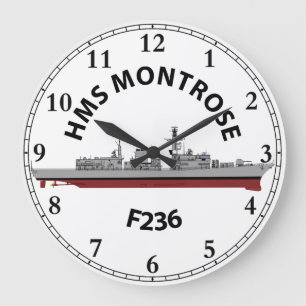 HMS MONTROSE - F236 - TYPE 23 LARGE CLOCK ラージ壁時計