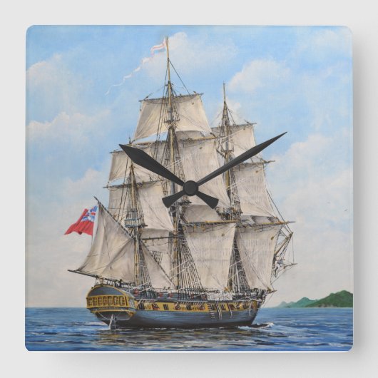 HMS Surprise Acrylic Wall Clock スクエア壁時計 (正面)
