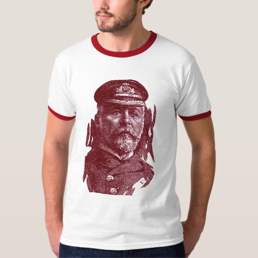 HMS Titanicのジョン・スミス船長 Tシャツ (正面)