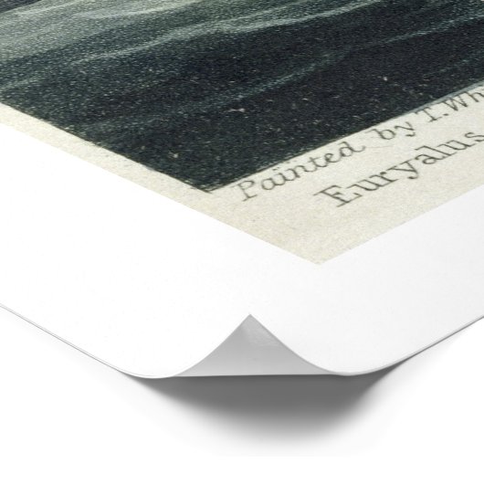 HMS Victoryが次のラインにフランスの向けて帆走 ポスター (角)