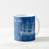 HMS Victory – 船舶設計計画ABD コーヒーマグカップ (正面右)