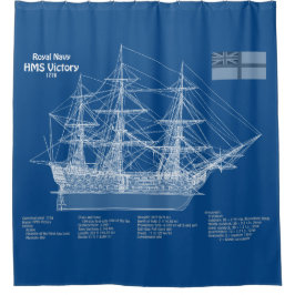 HMS Victory – 船舶設計計画ABD シャワーカーテン