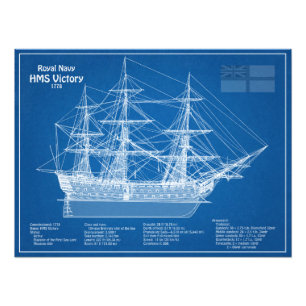 HMS Victory – 船舶設計計画ABD フォトプリント