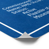 HMS Victory – 船舶設計計画ABD ポスター (角)