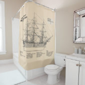 HMS Victory – 船舶設計計画SD シャワーカーテン (インサイチュ)