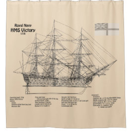 HMS Victory – 船舶設計計画SD シャワーカーテン