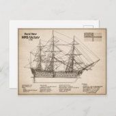 HMS Victory – 船舶設計計画SD ポストカード (正面/裏面)